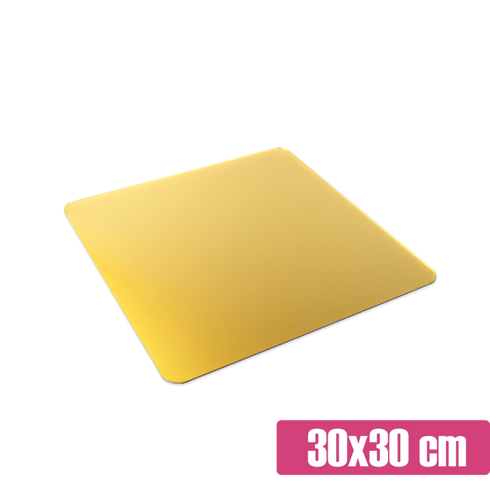 Złota patera na słodki stół 30x30 cm