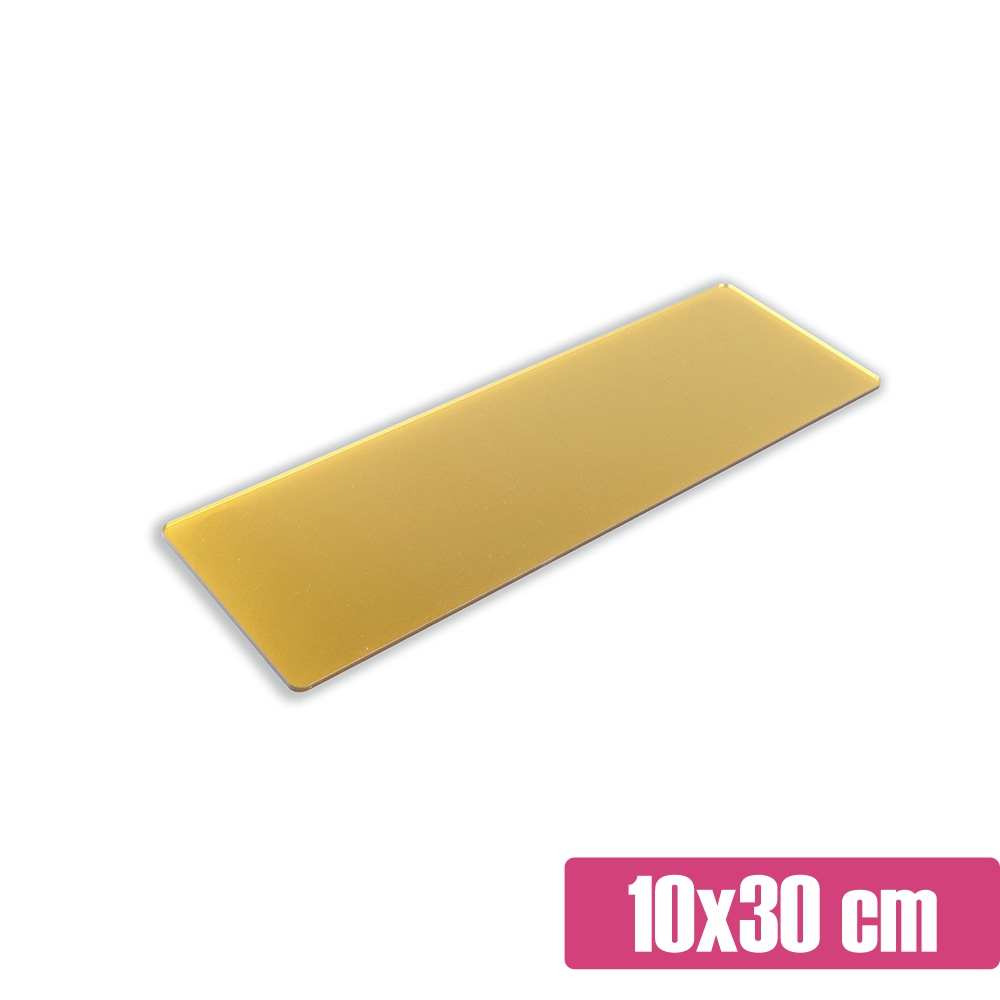 Prostokątna złota patera na słodki stół 10x30 cm