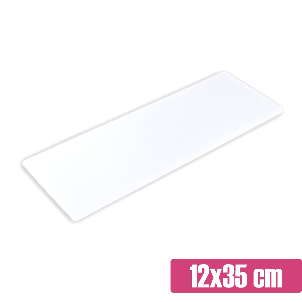 Prostokątna biała patera na słodki stół 12x35 cm