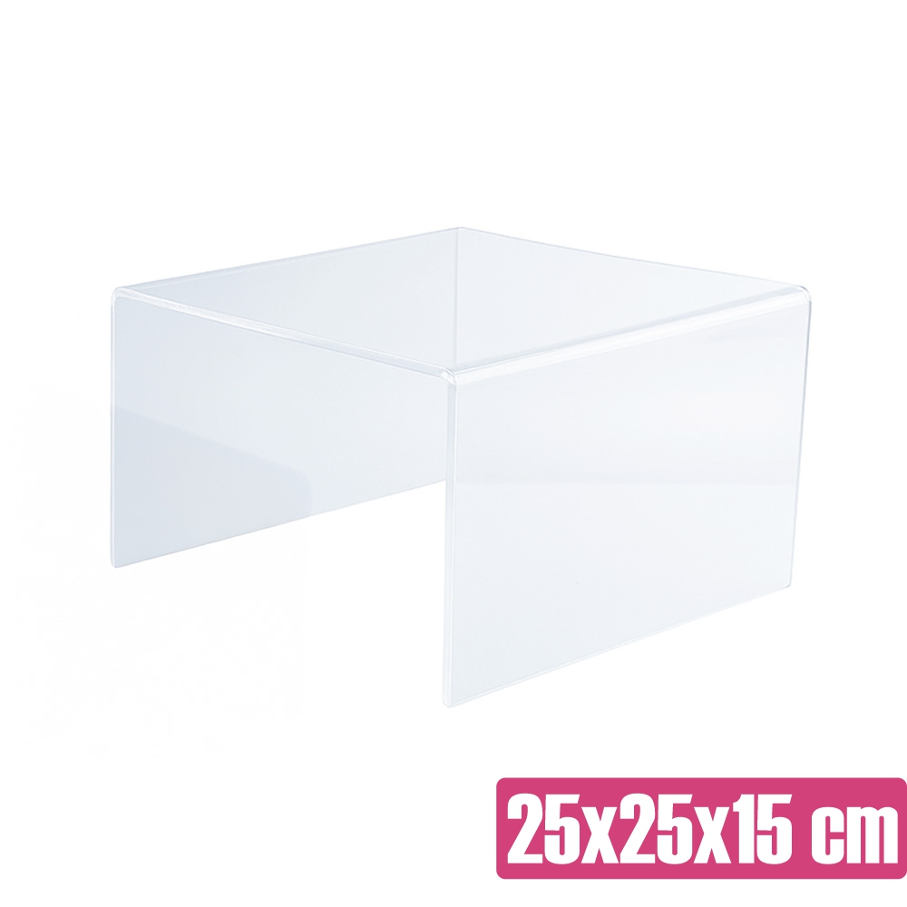 Przezroczysty podest na monoporcje 25x25x15 cm