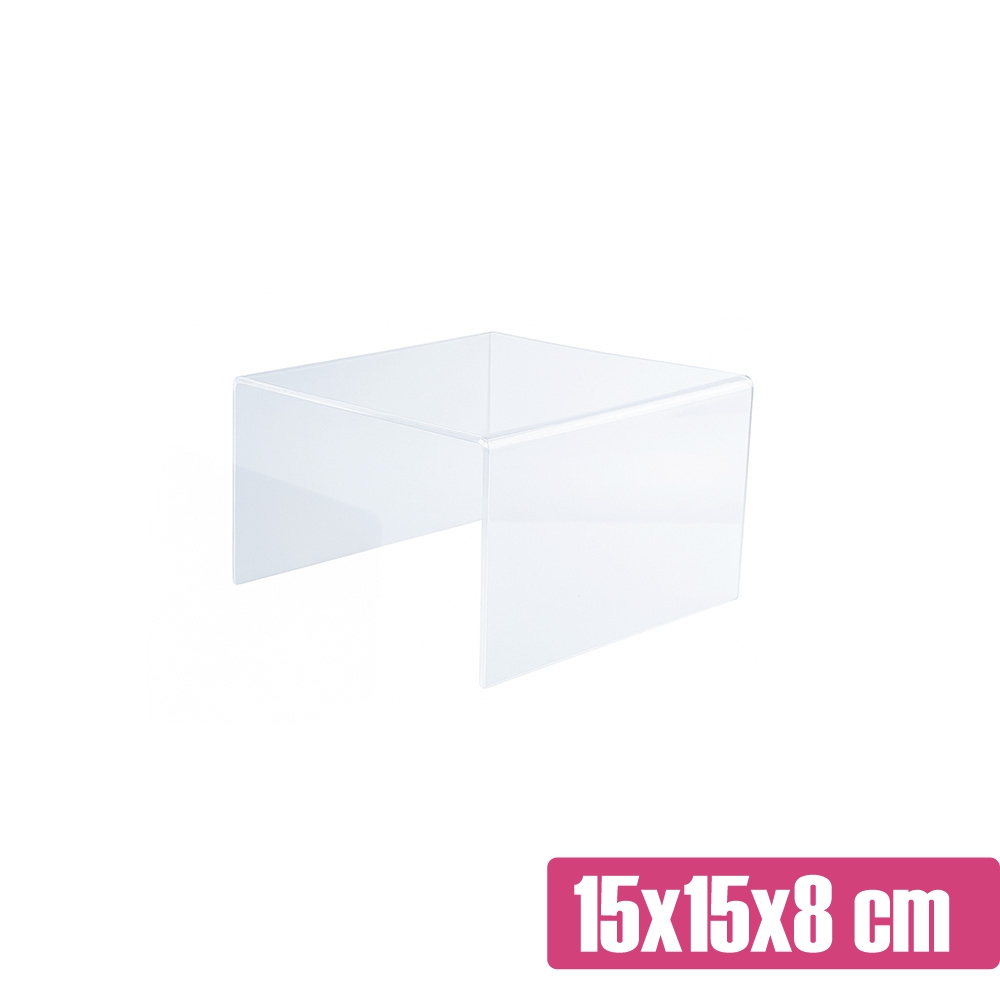 Przezroczysty podest na monoporcje 15x15x8 cm