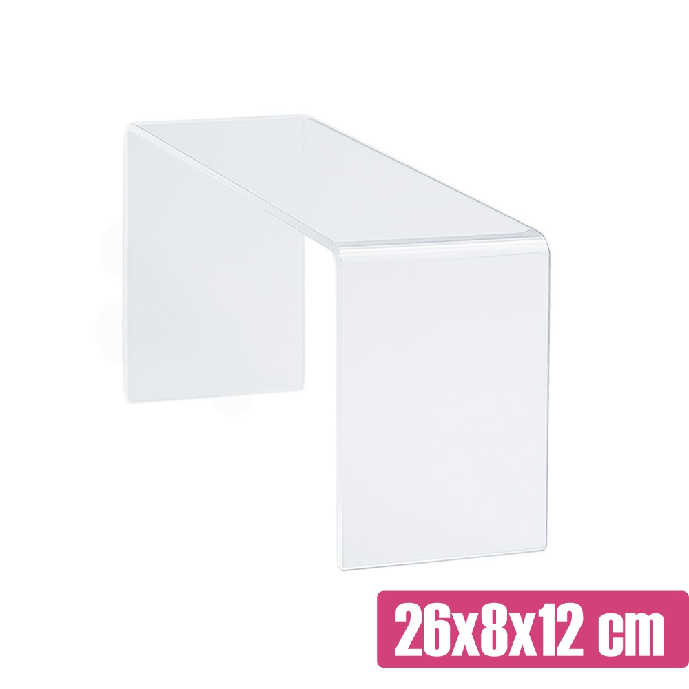 Przezroczysty ekspozytor na słodki stół 26x8x12 cm