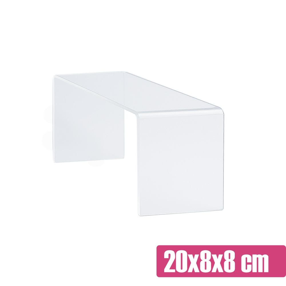 Przezroczysty ekspozytor na słodki stół 20x8x8 cm