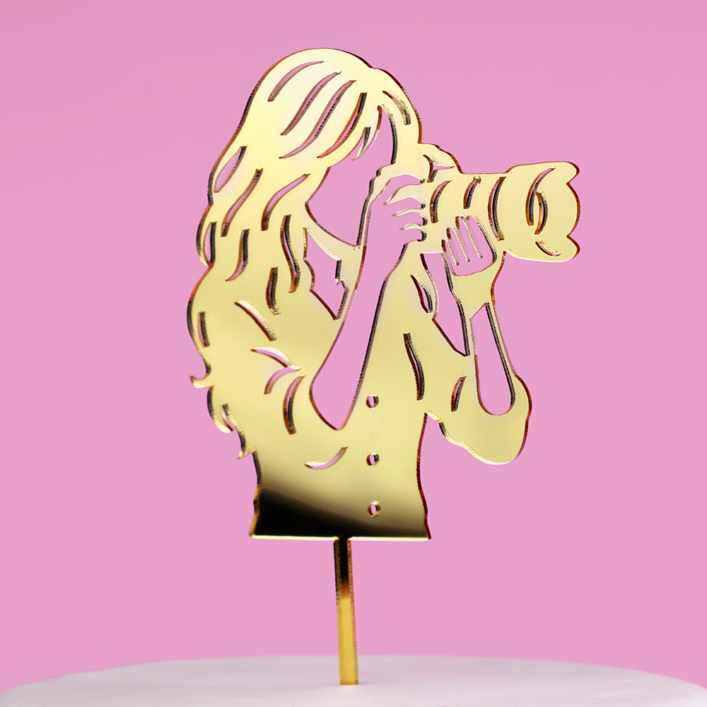 Dekoracja tortu dla fotografki