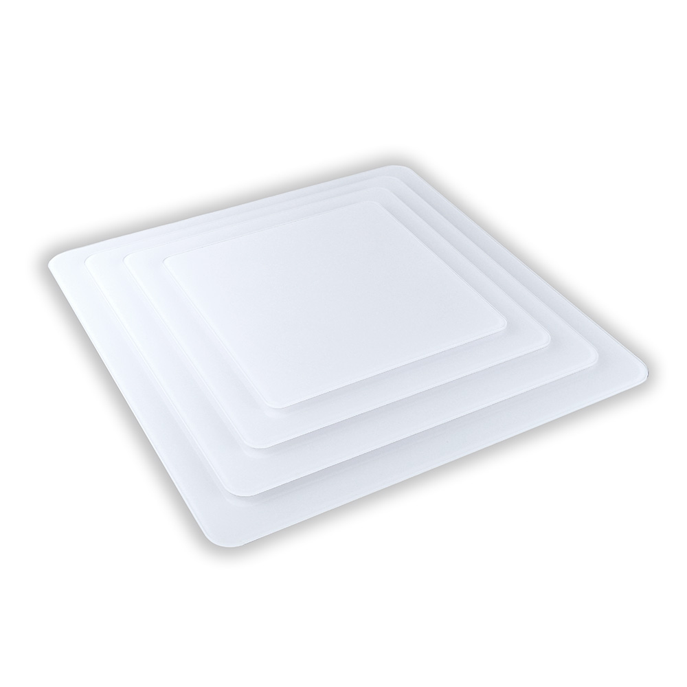 Komplet białych pater na Słodki Stół 4 sztuki