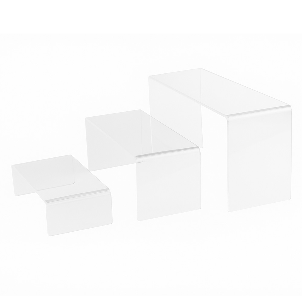 Przezroczysty ekspozytor na słodki stół 26x8x12 cm