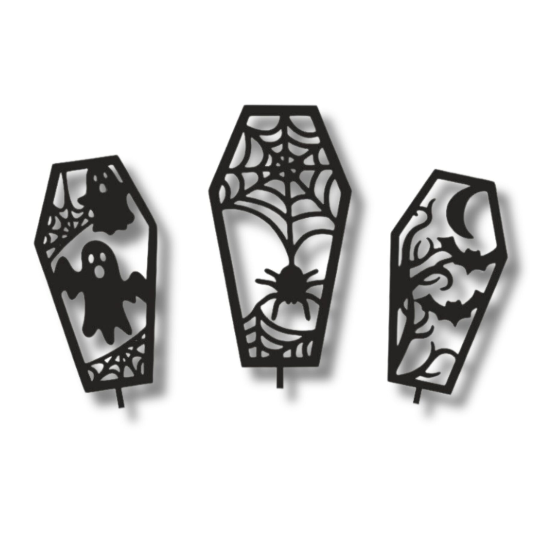 Dekoracje na tort Halloween trumny