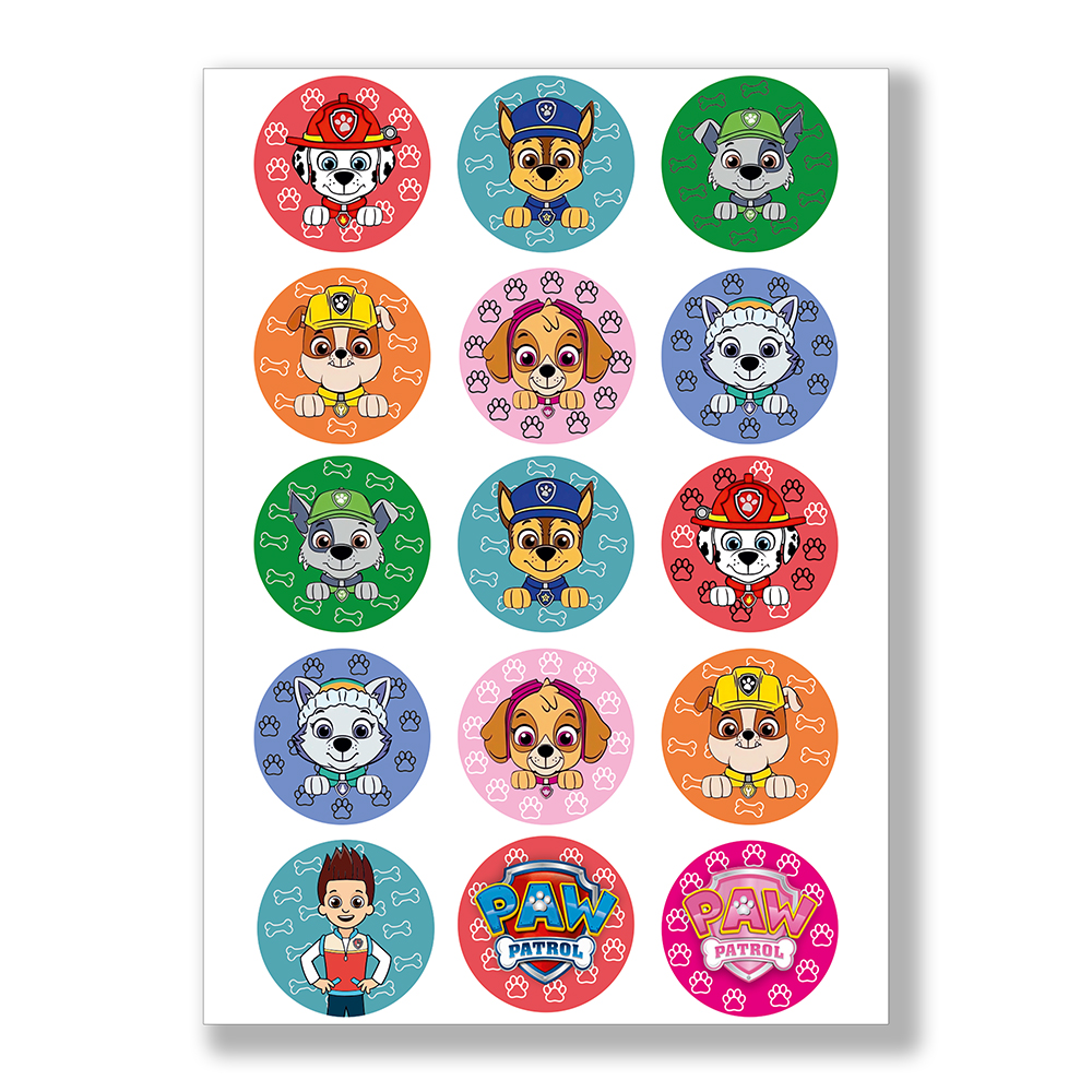 Psi Patrol Ozdoby na babeczki z opłatka