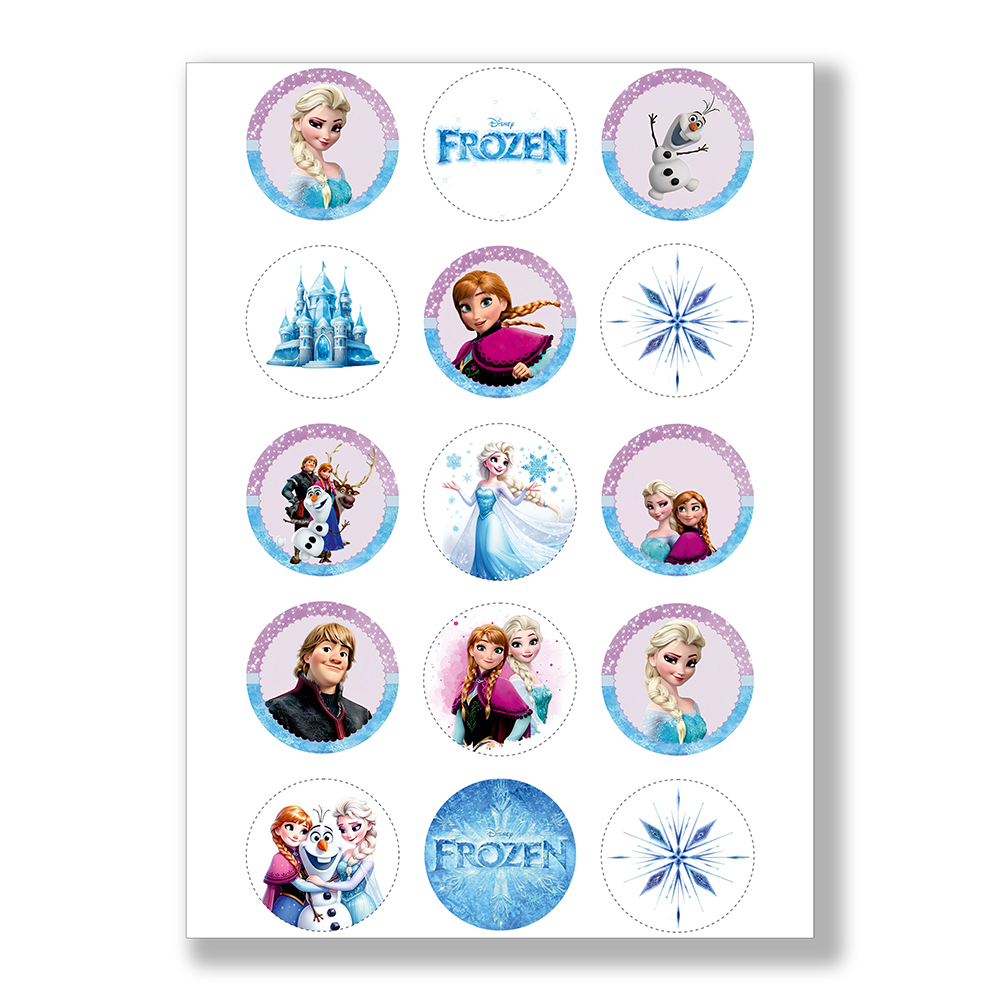 Kraina Lodu jadalne dekoracje na babeczki