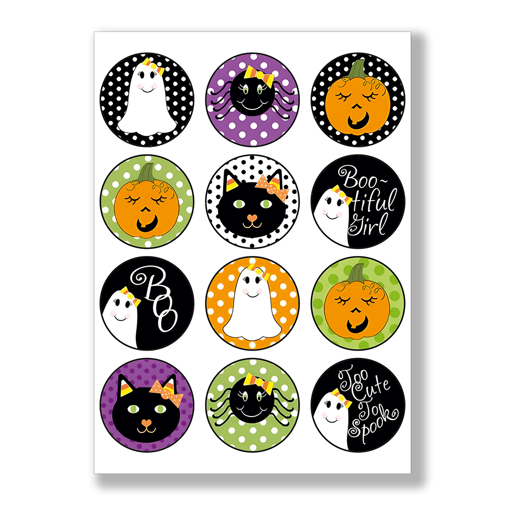 Opłatki na muffinki Halloween