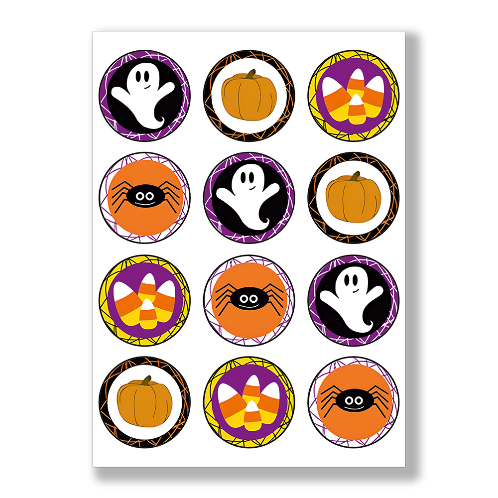 Opłatki waflowe na babeczki Halloween