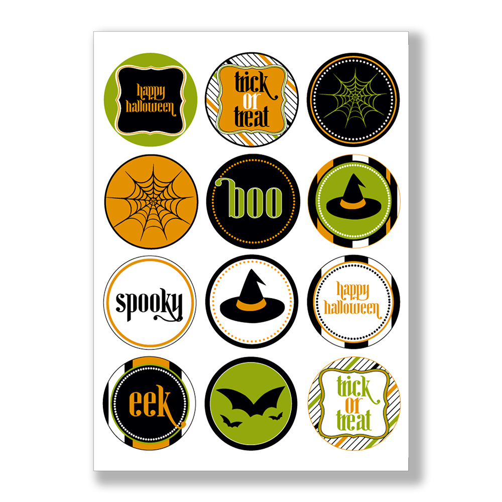 Jadalne opłatki na babeczki Halloween