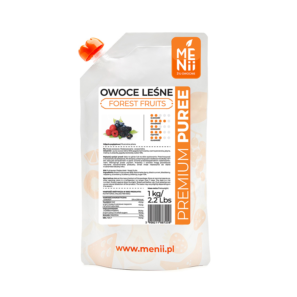 Pulpa Menii Premium Puree - Owoce Leśne 1kg