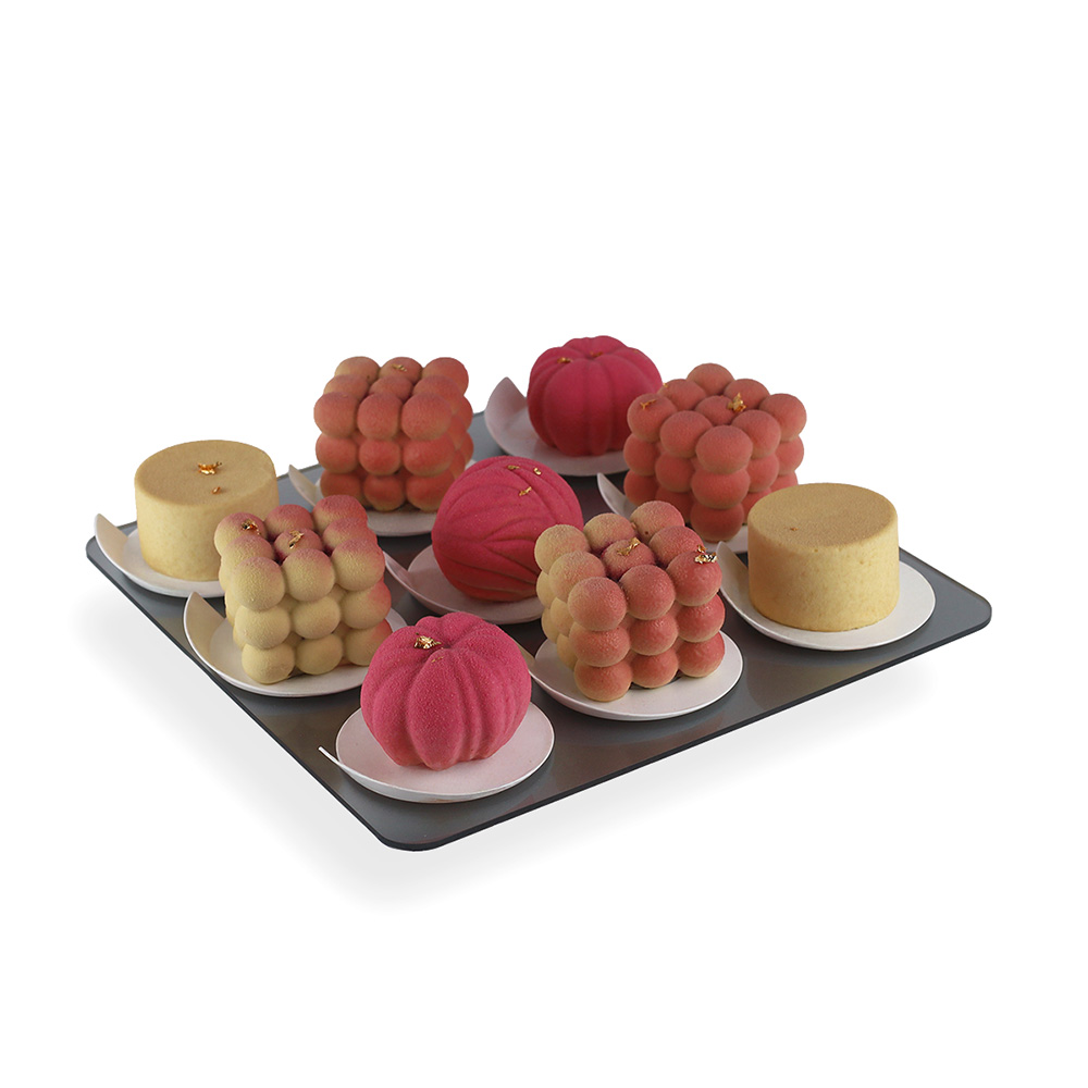 Srebrna patera na słodki stół 30x30 cm