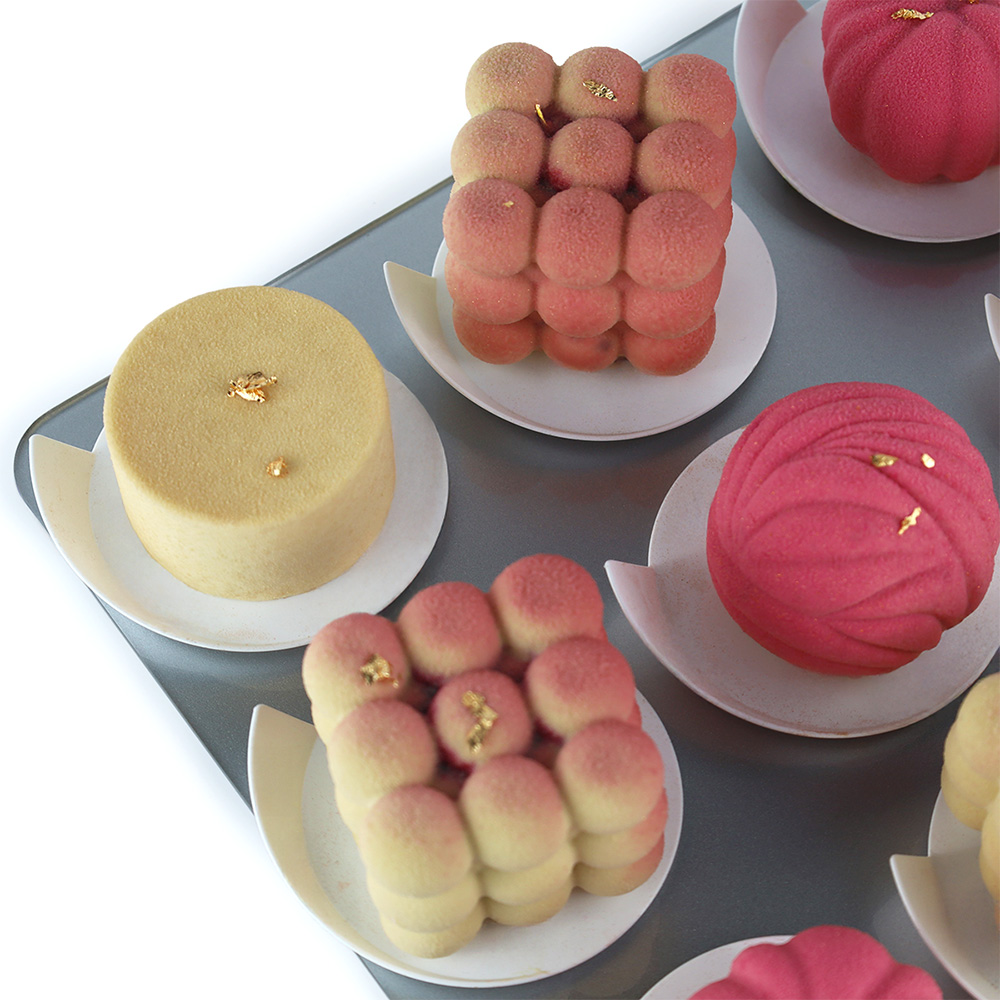 Srebrna patera na słodki stół 30x30 cm