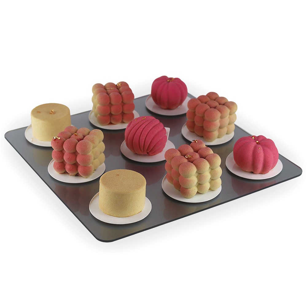 Srebrna patera na słodki stół 35x35 cm