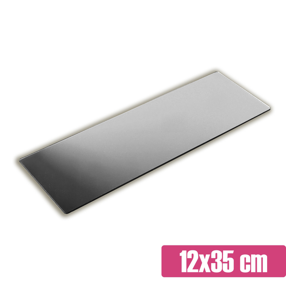 Lustrzana srebrna patera na słodki stół 12x35 cm