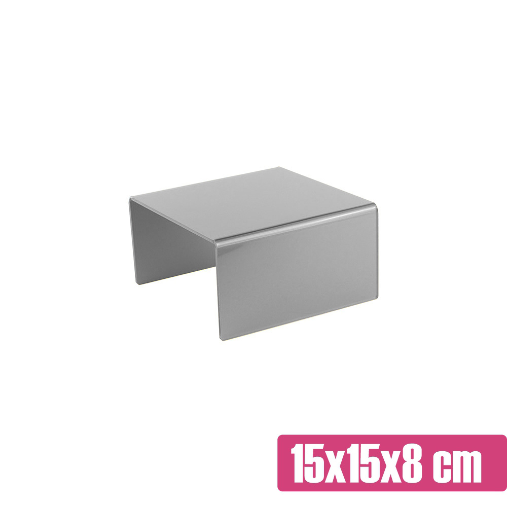 Podest na monoporcje srebrny 15x15x8 cm