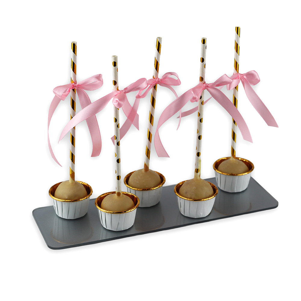 Srebrne prostokątne patery na Słodki Stół 2 sztuki