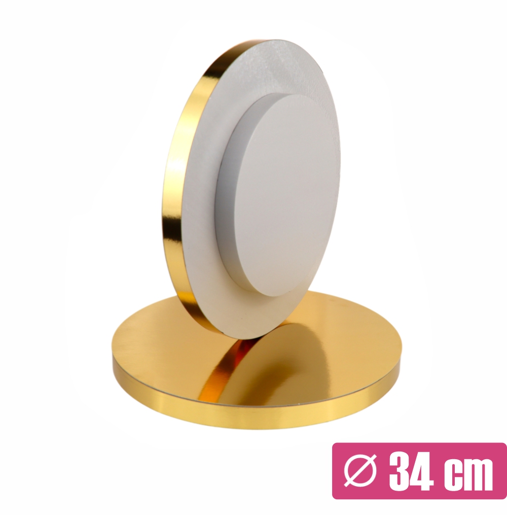 Podkład styrodurowy 34 cm ZŁOTY z oklejonym bokiem Wzmacniany 4 cm.