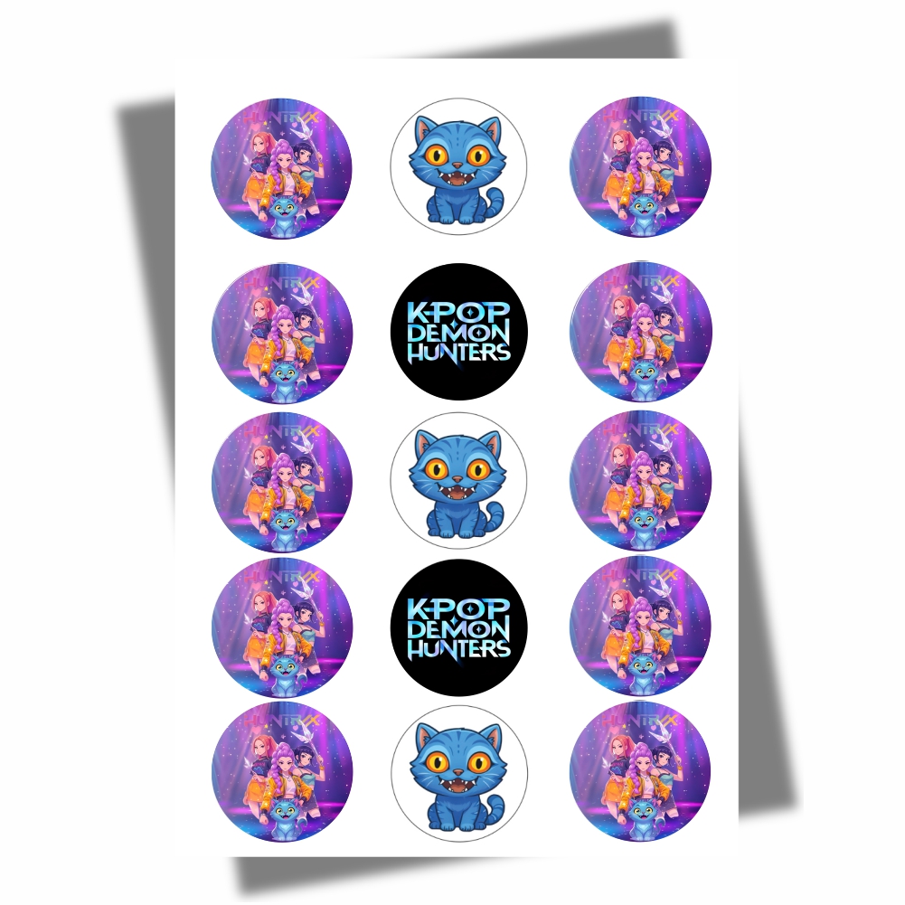 Opłatki na babeczki Huntrix