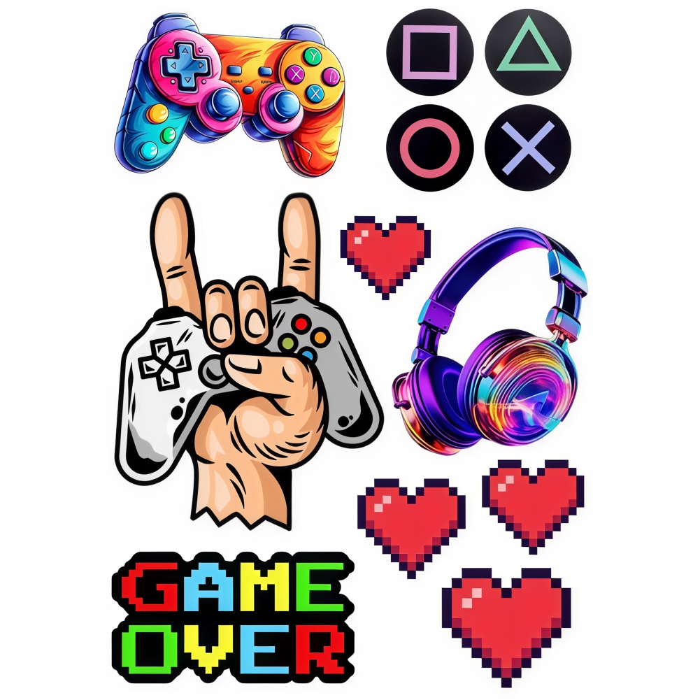 Dekoracja jadalna na tort – Game Over