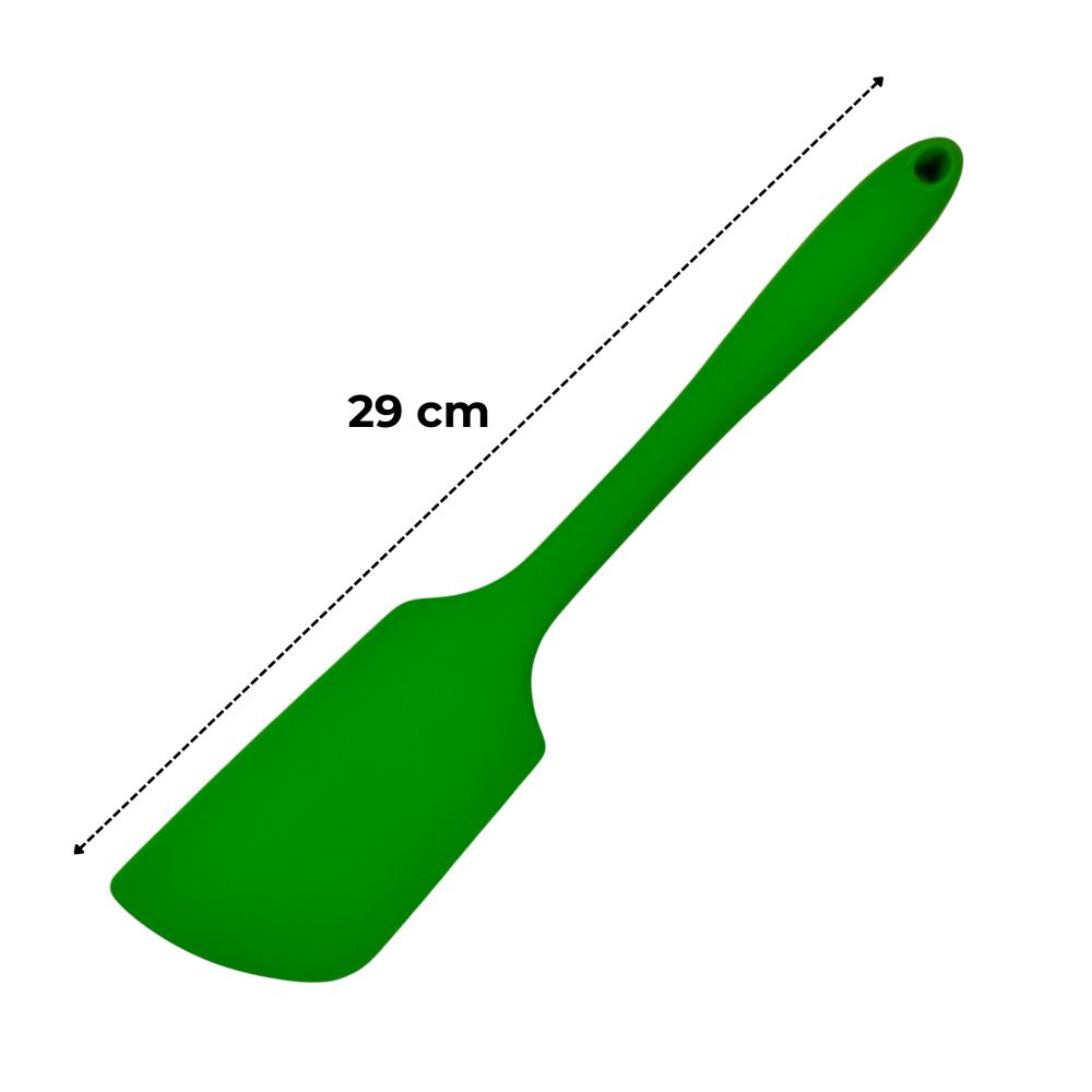 Szpatułka silikonowa - Zielona Duża - 29 cm.