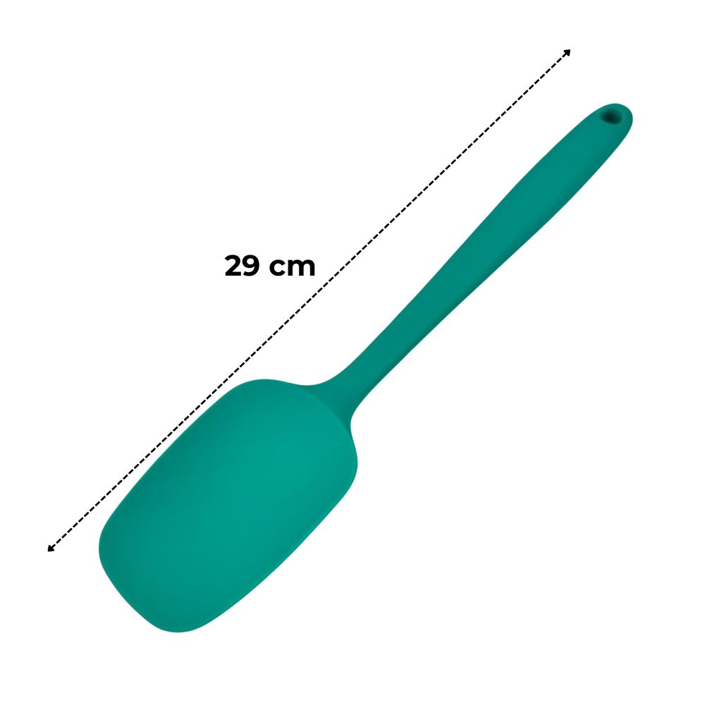 Szpatułka Łyżka silikonowa - Turkusowa Duża - 29 cm.