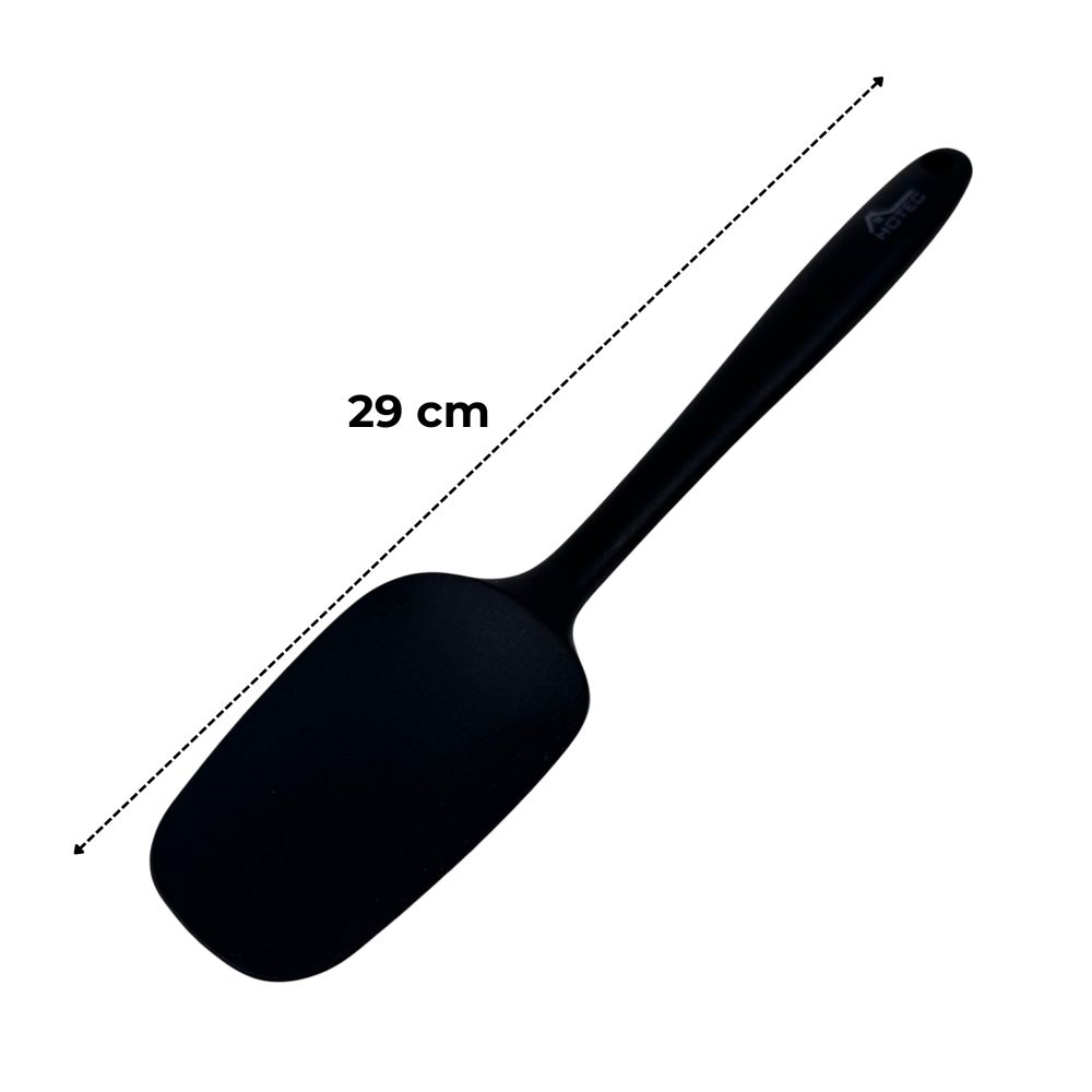 Szpatułka Łyżka silikonowa - Czarna Duża - 29 cm.