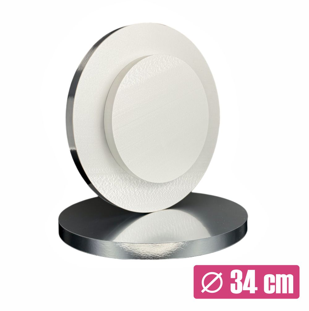 Podkład styrodurowy 34 cm SREBRNY z oklejonym bokiem Wzmacniany 4 cm.